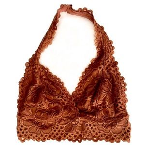 Rust Colored Halter Bralette